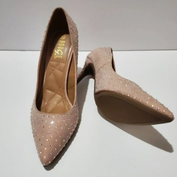 No Boundaries Shoes - Women's heels Rhinestone Size 10